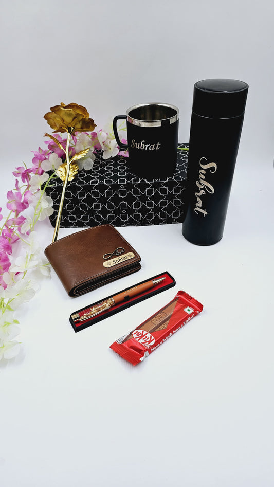 The Luxe Bloom Box – Premium Customized Gift Hamper for Him