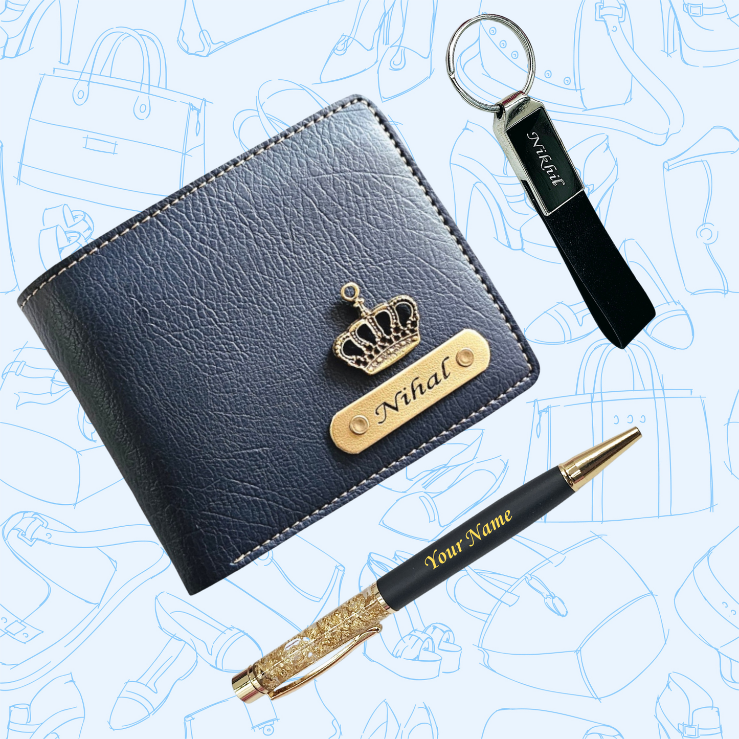 WALLET PEN & KEYCHAIN