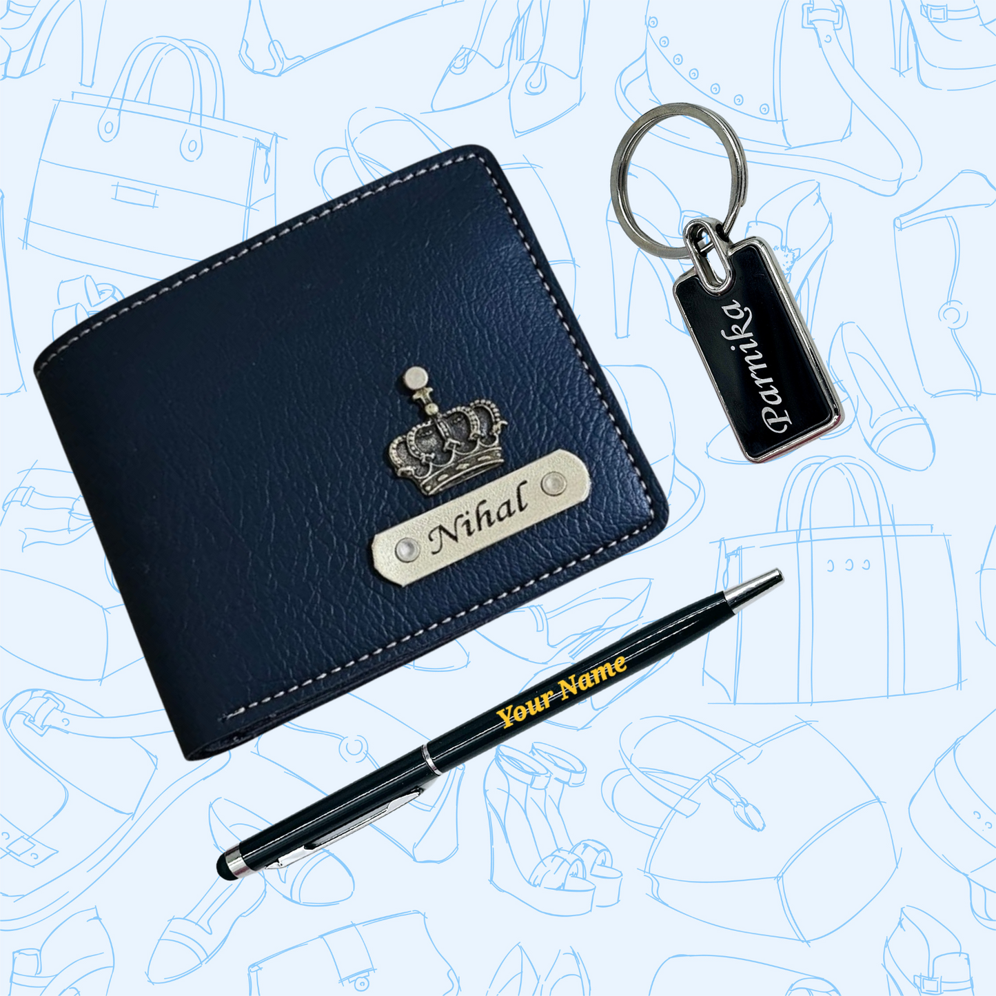 WALLET PEN & KEYCHAIN