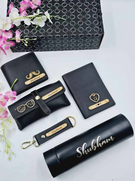 Personalized Leather Gift Hamper for Him – Elegant and Practical Essentials