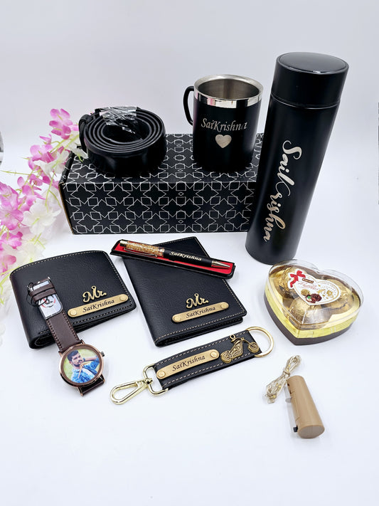 CUSTOMIZED HAMPER WITH PHOTO WATCH
